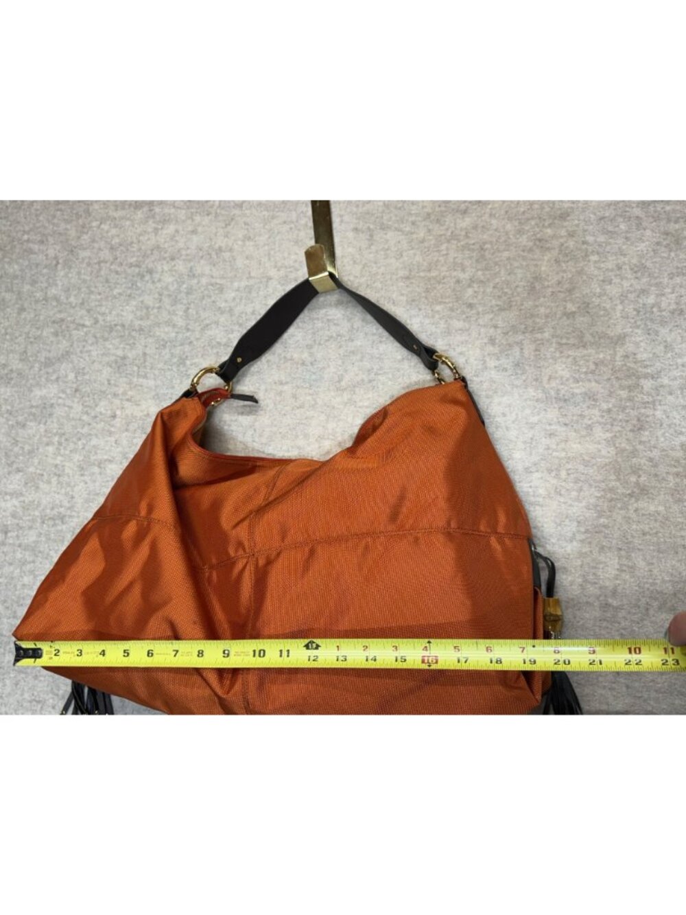 JEAN-PIERRE KLIFA Anteprima-Nueva Shoulder Bag Purse Orange Tassel Hobo Handbag - Picture 8 of 16